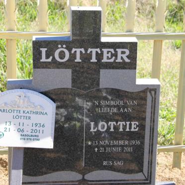 LÖTTER Sarlotte Kathrina 1936-2011