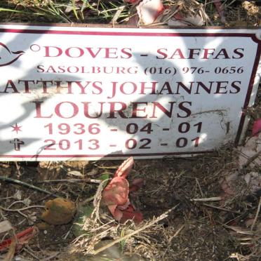 LOURENS Matthys Johannes 1936-2013