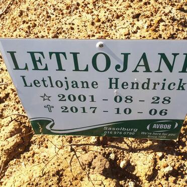 LETLOJANE Letlojane Hendrick 2001-2017