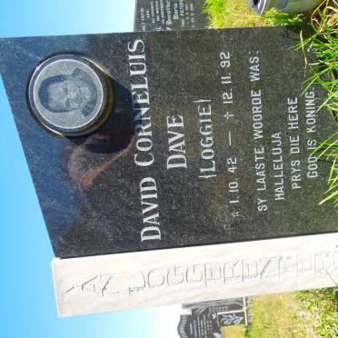 LOGGERENBERG David Corneluis, van 1942-1992