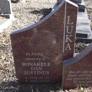 LUKA Bonakele Dan Justinus 1938-2008