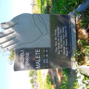 MALETE Mahlomola Ephraim 1979-2014