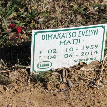 MATJI Dimakatso Evelyn 1959-2014
