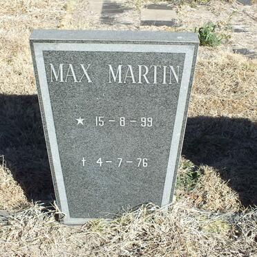MARTIN Max 1899-1976