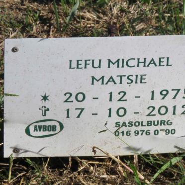 MATSIE Lefu Michael 1975-2012