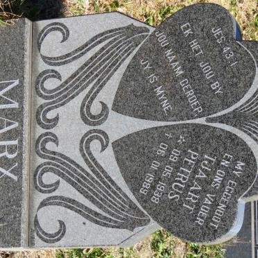 MARX Tjaart Petrus 1938-1989