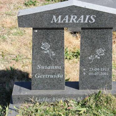 MARAIS Susanna Gertruida 1913-2001