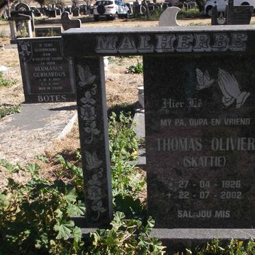 MALHERBE Thomas Olivier 1926-2002