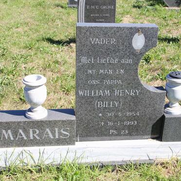 MARAIS William Henry 1954-1993