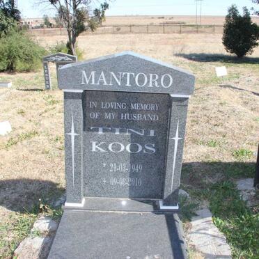 MANTORO Tini Koos 1949-2010