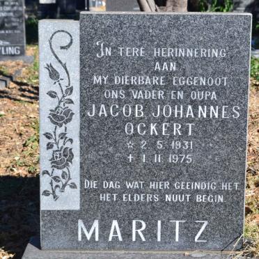 MARITZ Jacob Johannes Ockert 1931-1975