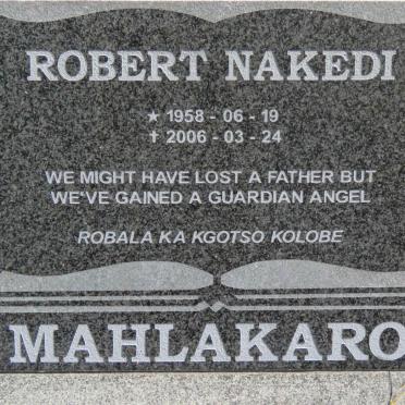 MAHLAKARO Robert Nakedi 1958-2006