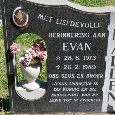 MADDEN Evan 1973-1989