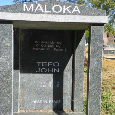MALOKA Tefo John 1973-2012