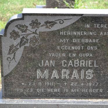 MARAIS Jan Gabriel 1911-1977