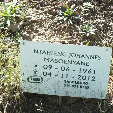 MASOENYANE Ntahleng Johannes 1961-2012
