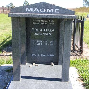 MAOME Motlalepula Johannes 1953-2006