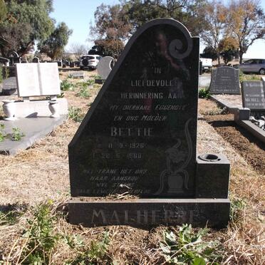 MALHERBE Bettie 1926-1988