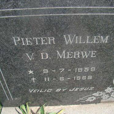MERWE Pieter Willem, v.d. 1958-1969