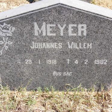 MEYER Johannes Willem 1918-1982