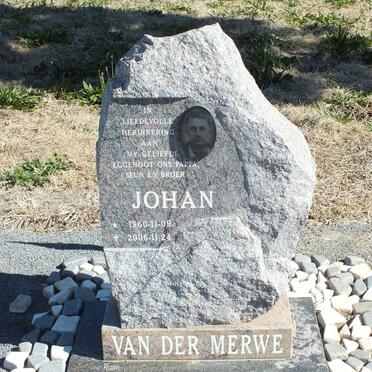 MERWE Johan, van der 1960-2006