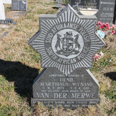 MERWE Marthinus Wynand, van der 1973-1993