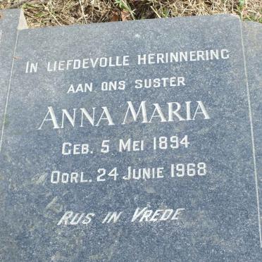 MERWE Anna Maria, van der 1894-1968