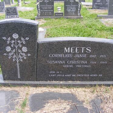 MEETS Cornelius Janse 1912-1971 &amp; Susanna Christina PRETORIUS 1918-1989