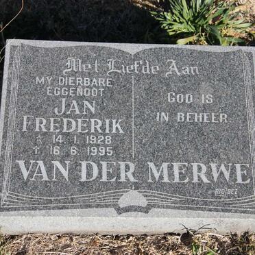 MERWE Jan Frederik, van der 1928-1995
