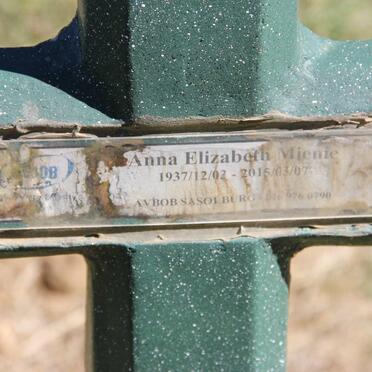 MIENIE Anna Elizabeth 1937-2015