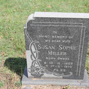MILLER Susan Sophie nee SMOOK 1905-1970