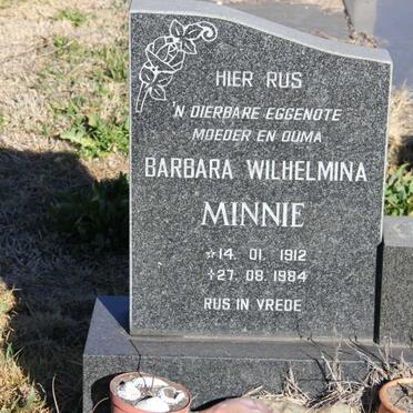 MINNIE Barbara Wilhelmina 1912-1984