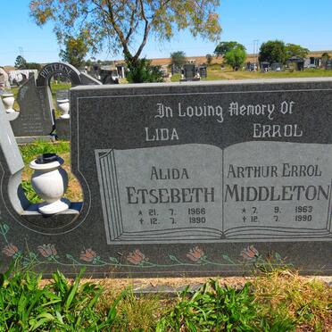 MIDDLETON Arthur Errol 1963-1990 :: ETSEBETH Alida 1966-1990