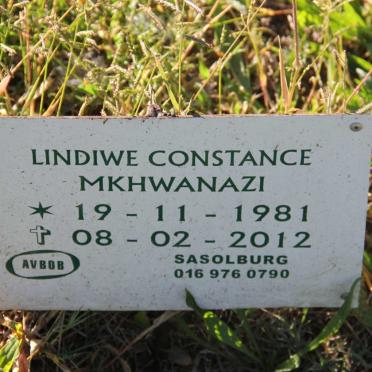 MKHWANAZI Lindiwe Constance 1981-2012