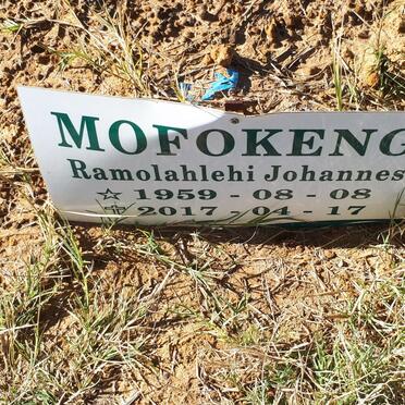 MOFOKENG Ramolahlehi Johannes 1959-2017
