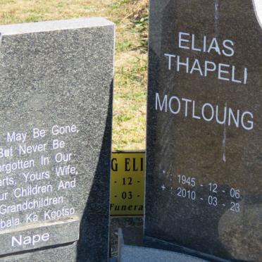 MOTLOUNG Elias Thapeli 1945-2010