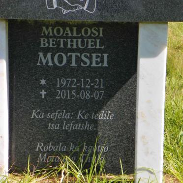 MOTSEI Moalosi Bethuel 1972-2015