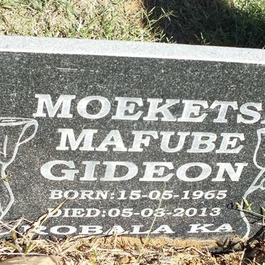 MOEKETSI Mafube Gideon 1965-2013