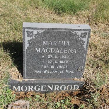 MORGENROOD Martha Magdalena 1933-1982