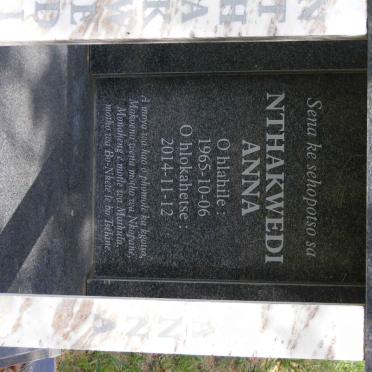 MOKOENA Nthakwedi Anna 1965-2014