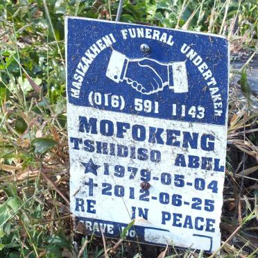 MOFOKENG Tshidiso Abel 1979-2012