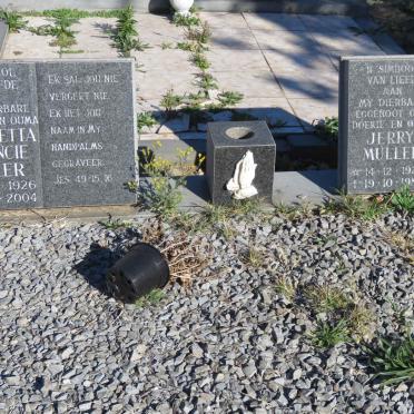 MULLER Jerry 1922-1982 &amp; Jeannetta Delancie 1926-2004