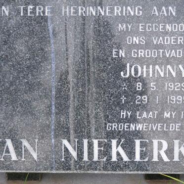 NIEKERK Johnny, van 1929-1995