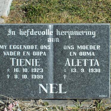 NEL Tienie 1923-1999 &amp; Aletta 1930-