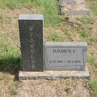 NICHOLAS Elizabeth G. 1884-1964