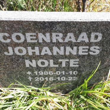 NOLTE Coenraad Johannes 1986-2016