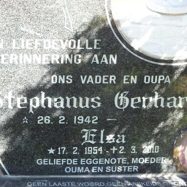 NORTJÉ Stephanus Gerhardus 1942- &amp; Hester Magdalena 1940-1994 :: NORTJÉ Elsa 1954-2010