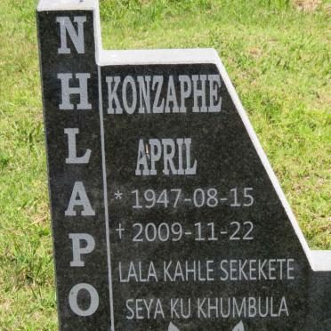 NHLAPO Konzaphe April 1947-2009