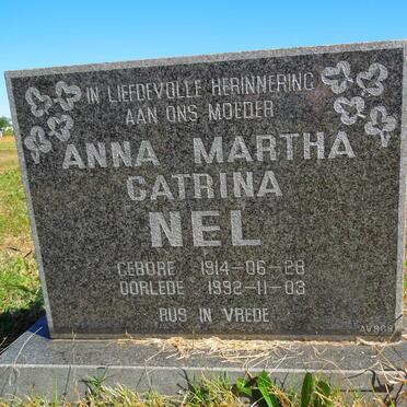 NEL Anna Martha Catrina 1914-1992