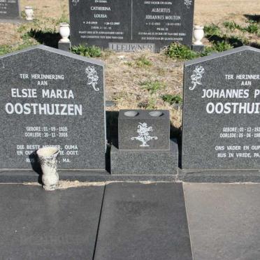 OOSTHUIZEN Johannes Petrus 1924-1981 &amp; Elsie Maria 1928-2008